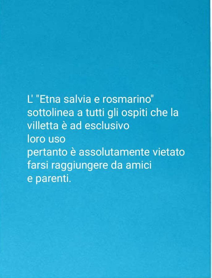 Villa Etna, Salvia E Rosmarino à Maletto Extérieur photo